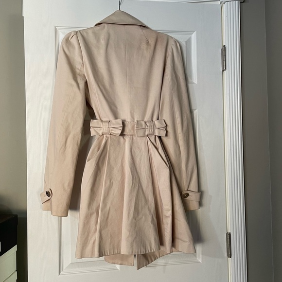 Forever new bow skirt trench coat Australian size 12 - Picture 6 of 11